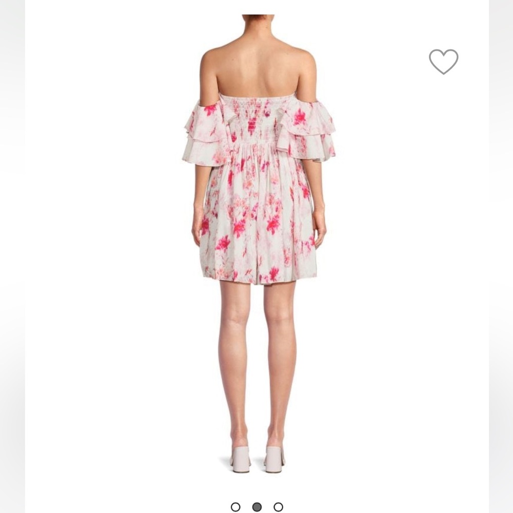 Misa Los Angeles Pink Floral Mini Dress